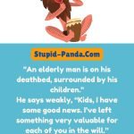 Dark humor jokes | Money and Inheritance | Stupid-Panda.Com