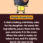 Funny dad jokes | The Birthday Cake | Stupid-Panda.Com