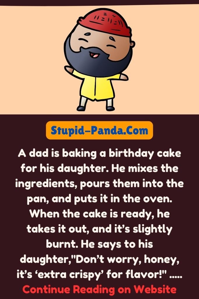 Funny dad jokes | The Birthday Cake | Stupid-Panda.Com