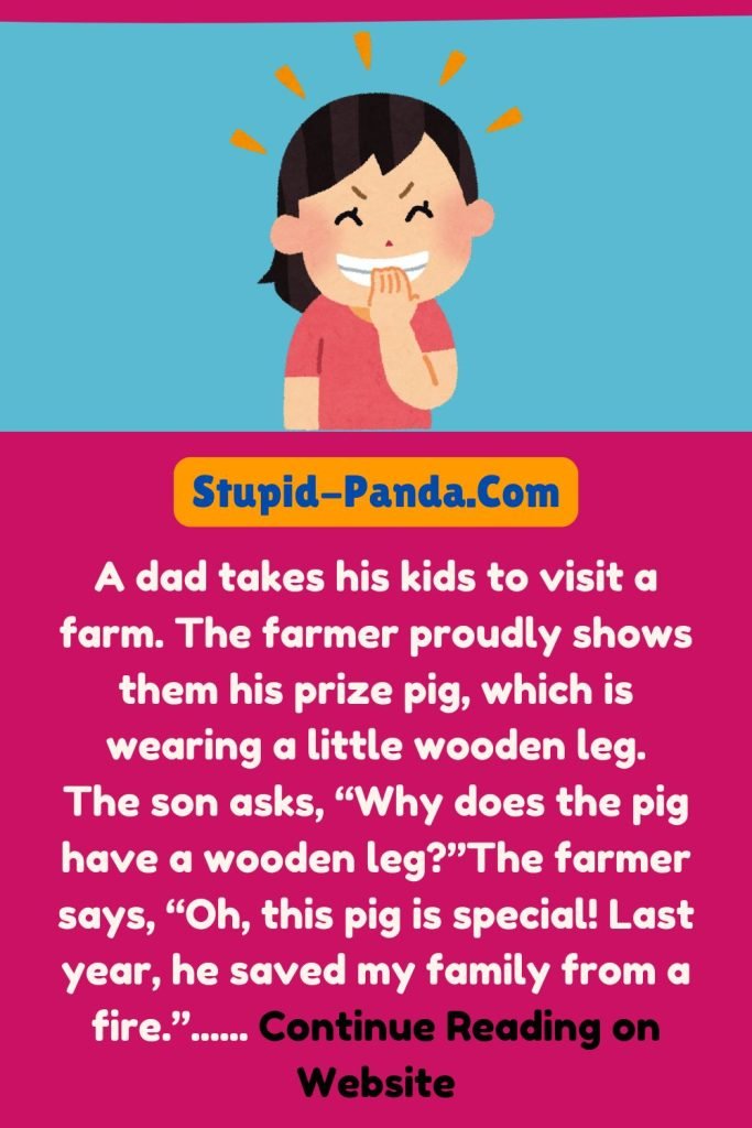 Dad Jokes | The Farmer’s Prize Pig | Stupid-Panda.Com